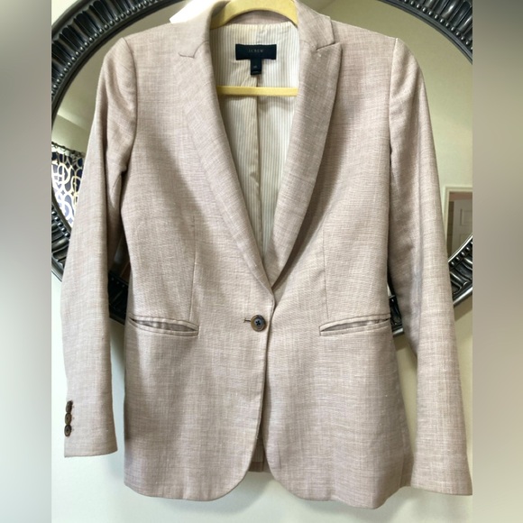 J. Crew Jackets & Blazers - J Crew Linen Blend Blazer Oversized 00 Blazer